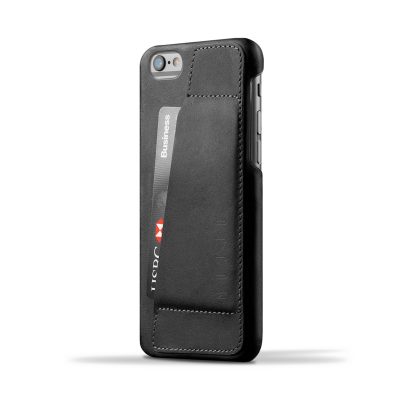 Black Leather Wallet Case 80° for iPhone 6/6s by Mujjo