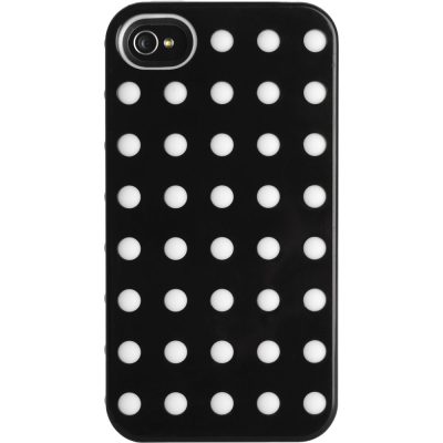 Kensington Combination Case for iPhone 4 Black with white dots