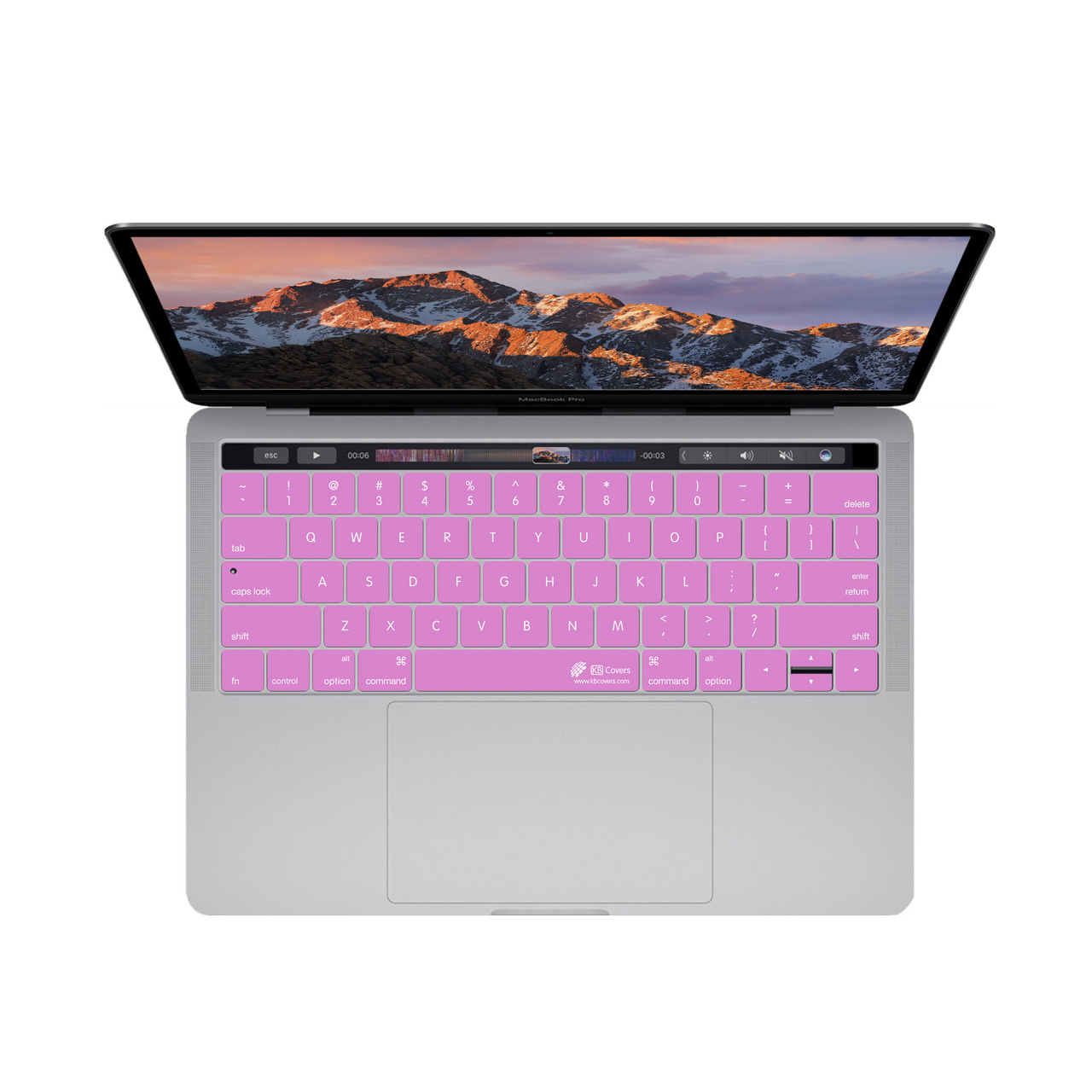 Pink Keyboard Cover for MacBook Pro w/ Touch Bar by KB Covers