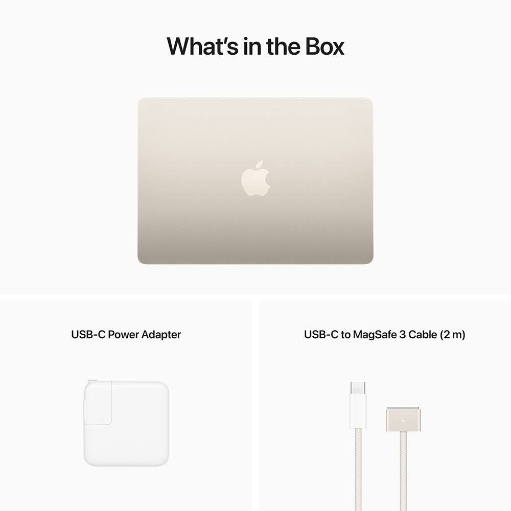 MacBook Air (13-inch, M2, 16GB, 256GB) - Starlight | Mac-Ave