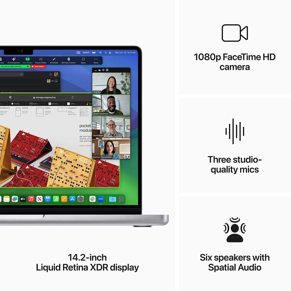 MacBook Pro (14-inch, M3 Pro, 12CPU, 18GPU, 18GB, 1TB) - Silver