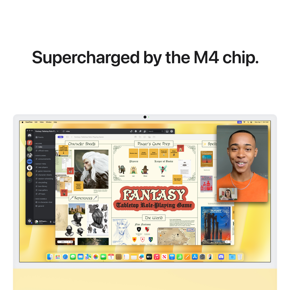 iMac 24-inch with Retina 4.5K display: Apple M4 chip with 8