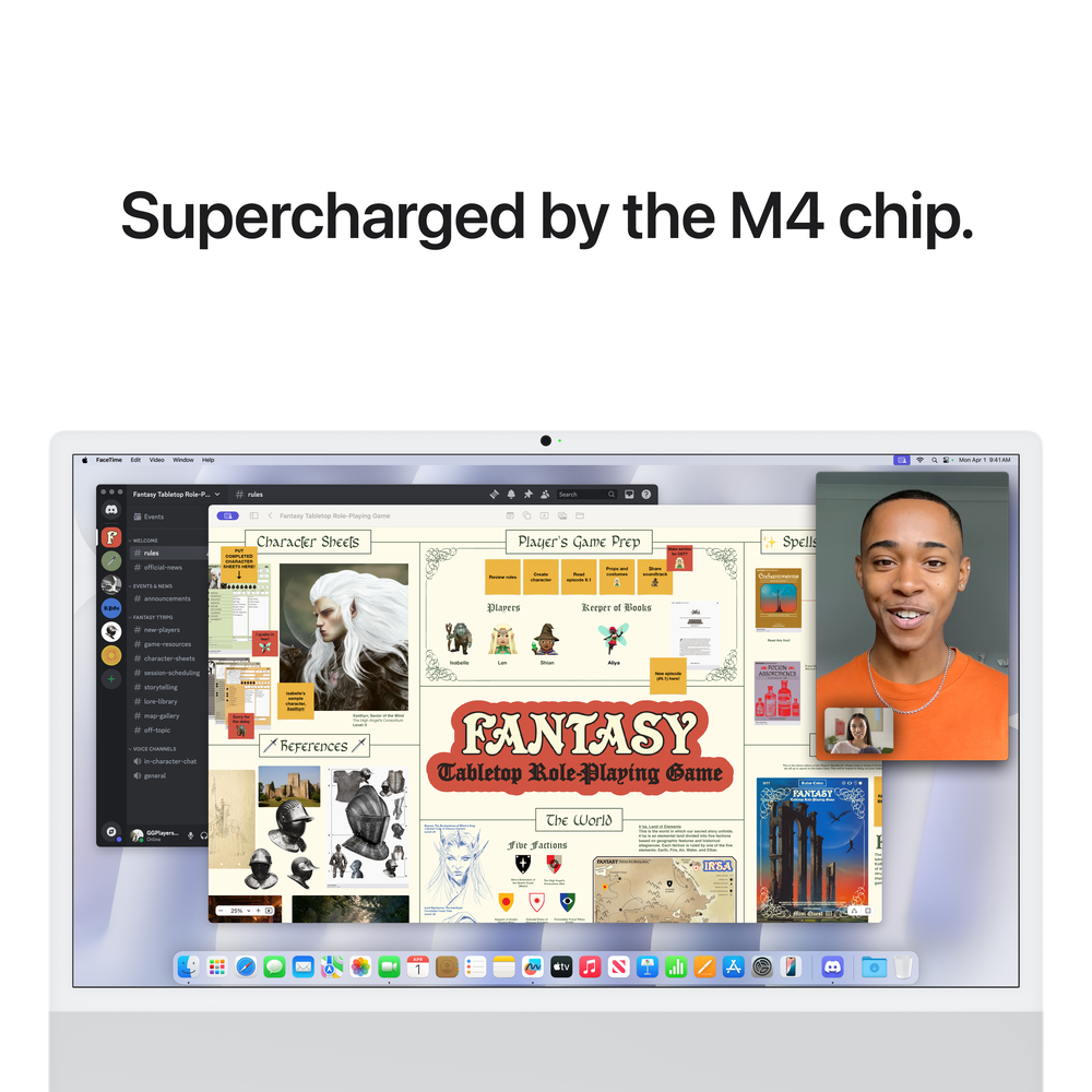iMac 24-inch with Retina 4.5K display: Apple M4 chip with 10‑core