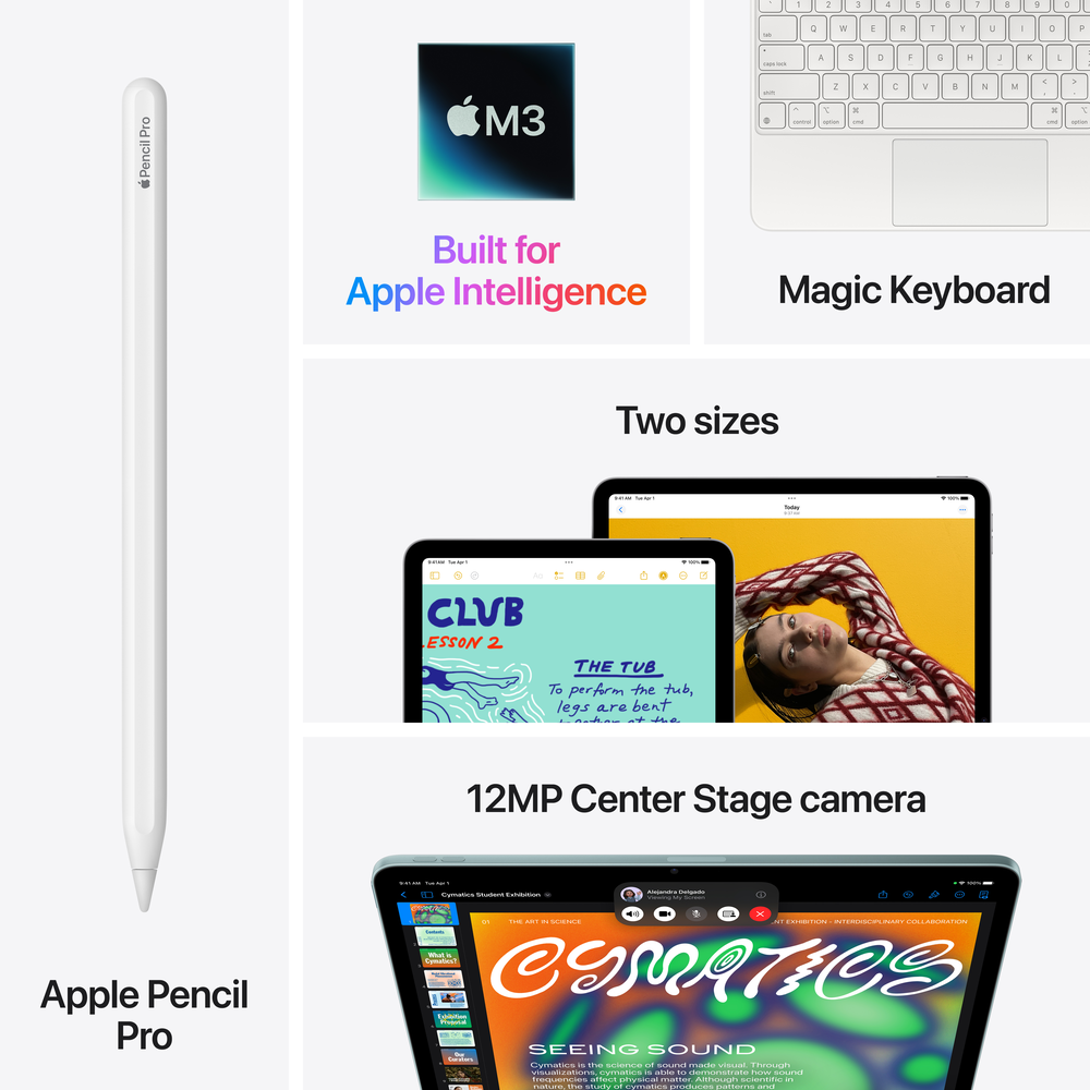 iPad Air 11-inch (M3) Wi-Fi + Cellular 256GB - Blue | Mac-Ave
