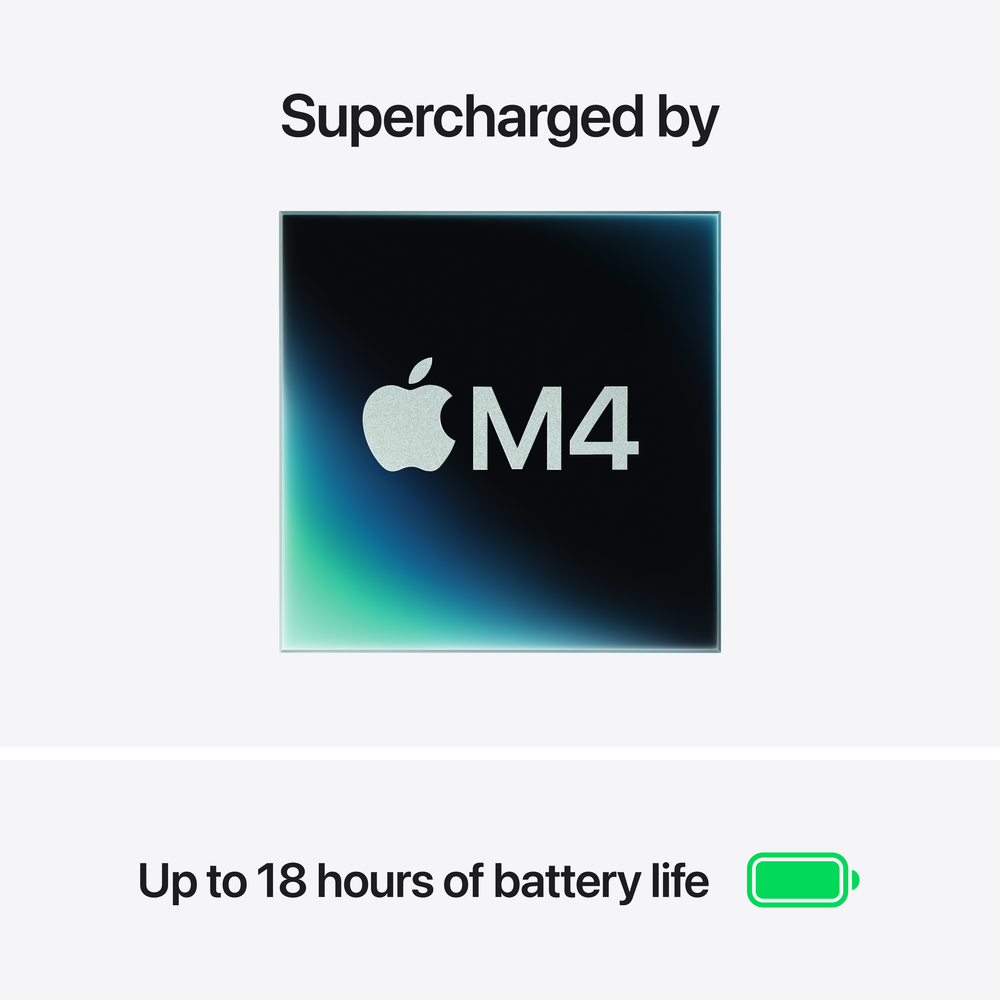 Y MacBook Air 13-inch: M4, 16GB, 512GB - Silver | Mac-Ave