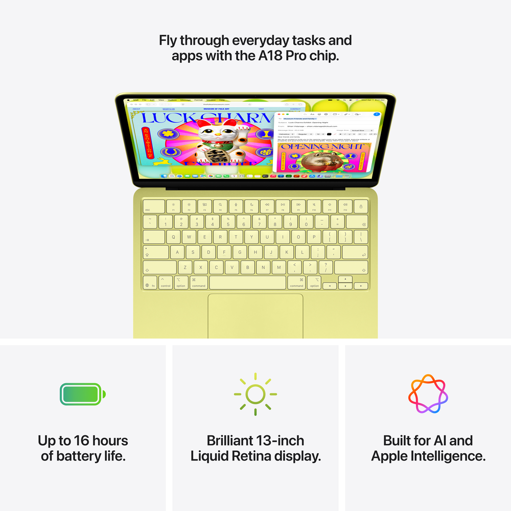 New MacBook Neo (13-inch, A18 Pro) with 8GB, 256GB SSD - Indigo