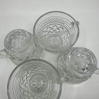 Anchor Hocking punch bowl set